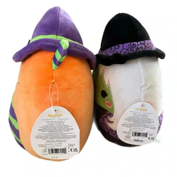 Lot Of 2 NWT SQUISHMALLOWS Mariposa 8” Charlon 9” Halloween Witch Monster Plushy - Picture 3 of 11